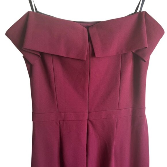 BHLDN Deep Red Evening Dress Size 16 Wine Holiday Formal - Picture 10 of 15